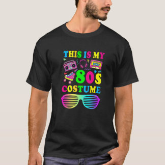 T-shirt Voici Mon Costume 80S Vintage Rétro Voici Mon 80