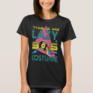 T-shirt Voici Mon Costume 90s Costume Vinyl Musique Partie