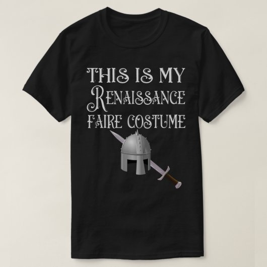 T-shirt Voici mon costume de foire Renaissance (Design devant)