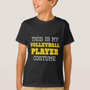 T-shirt Voici Mon Costume De Joueur De Volley-Ball Hallowe