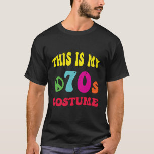T-shirt Voici Mon Costume Des Années 70 Drôle Design Graph