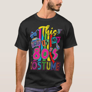 T-shirt Voici mon costume des années 80 1980 Vintage Rétro