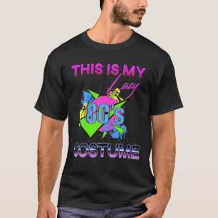 T-shirt Voici Mon Costume Des Années 80, Rad Hallowee Des
