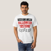 T-shirt Voici mon costume d'Halloween Araignées chauves-so (Devant entier)