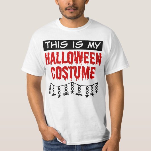 T-shirt Voici mon costume d'Halloween Araignées chauves-so (Devant)