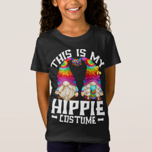 T-Shirt Voici Mon Costume Hippie Drôle Halloween les année
