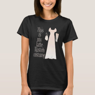 T-shirt Voici Mon Costume Jane Austen Halloween Vintage