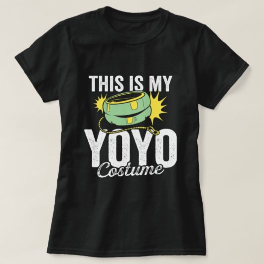 T-shirt Voici Mon Costume Yoyo Yoyo Design Garçons Filles (Design devant)