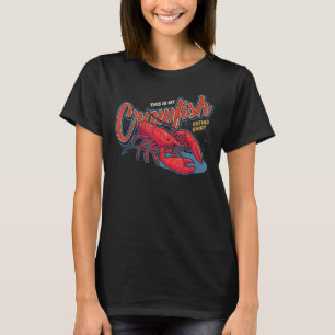 T-shirt Voici Mon Crawfish Manger Crawfish Cajun
