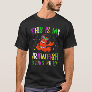 T-shirt Voici Mon Crawfish Mating Mask Beads Mardi Gras