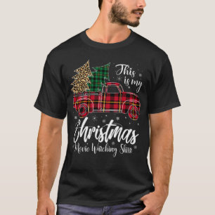 T-shirt Voici Mon Film De Noël Regardant L'Arbre Des Chemi