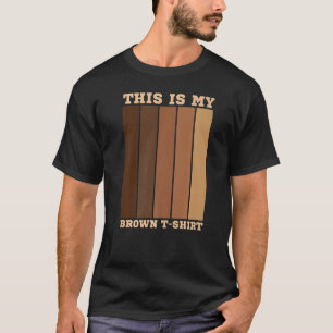 T-shirt Voici Mon Poo Graphique Brown 2