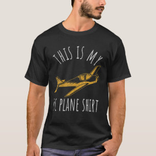 T-shirt Voici Mon RC Plane Funny Modèle Avion Retro Vin