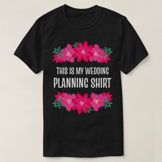 T-shirt Voici Mon Wedding planner Mariage Planning (Design devant)