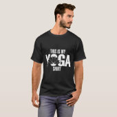 T-shirt Voici Mon Yoga (Devant entier)
