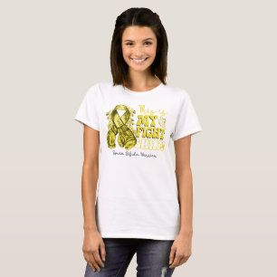 T-shirt Voici My Fight Spina Bifida Guerrier BoxingGants