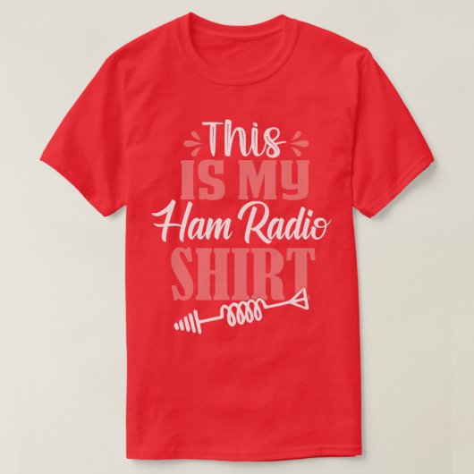 T-shirt Voici My Ham Radio (Design devant)