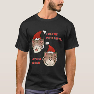 T-SHIRT VOICI PÈRE NOËL PAWS - CHRISTMAS CHIEN DESIGN BY I