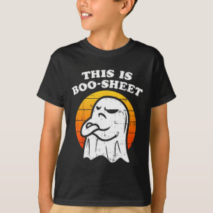 T-shirt Voici Un Boo-sheet Ghost Halloween Girls Boys
