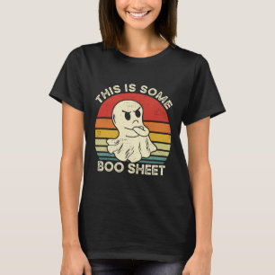 T-shirt Voici Une Petite Feuille De Boite Ghost Retro Hall