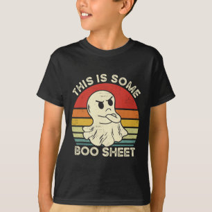 T-shirt Voici Une Petite Feuille De Boite Ghost Retro Hall