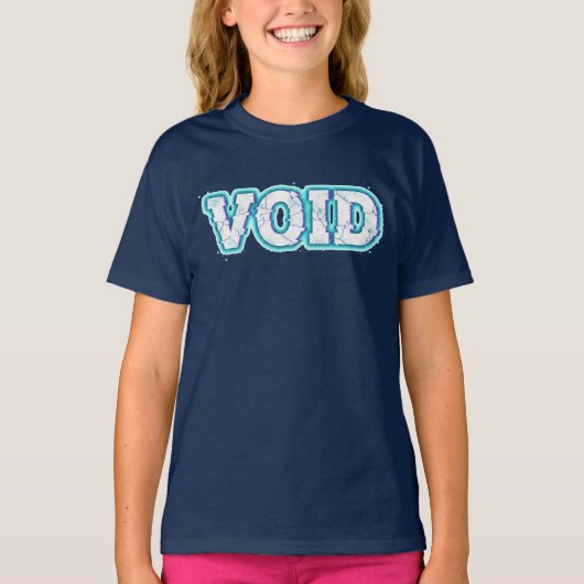 T-shirt VOID//CRACKED : Entrez dans l'abîme électrique (Devant)