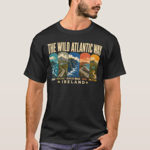T-shirt Voie Atlantique Sauvage Illustration de Lieux Rema