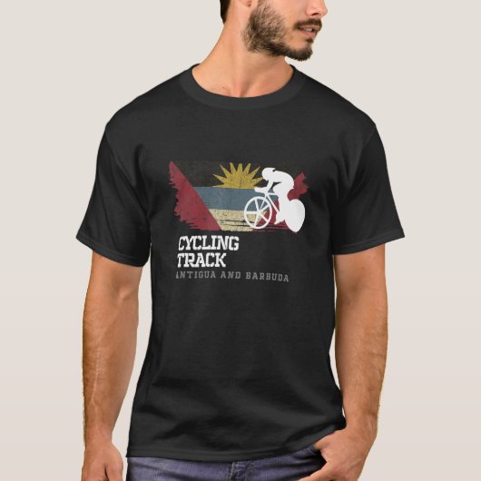 T-shirt Voie cyclable Antigua & Barbuda Road Bike Speed Cy (Devant)