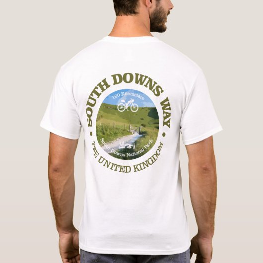 T-shirt Voie de Downs Sud (cyclisme c) (Dos)