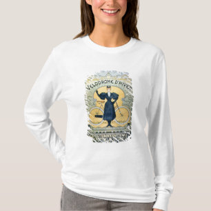 T-shirt "Voie d'emballage de cycle d'hiver", objet exposé