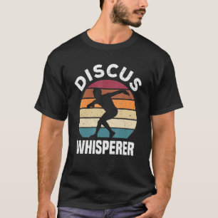 T-shirt Voie Et Disque De Terrain Jetant Disque Étrier Sil