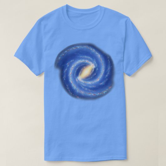 T-shirt Voie Lactée Galaxie Système solaire Astronomie Uni (Design devant)