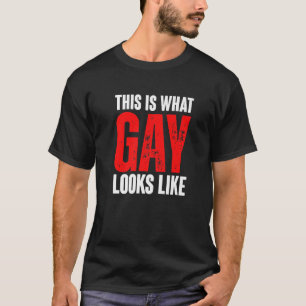 T-shirt Voilà À Quoi Ressemble Gay