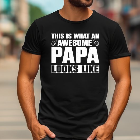 T-shirt Voilà à quoi ressemble un Papa génial | Grand-père