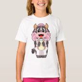T-shirt Voile de mariée Chat Bride (Devant)