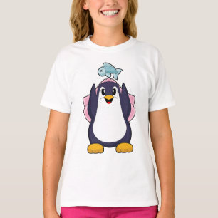 T-shirt Voile de mariée pingouin