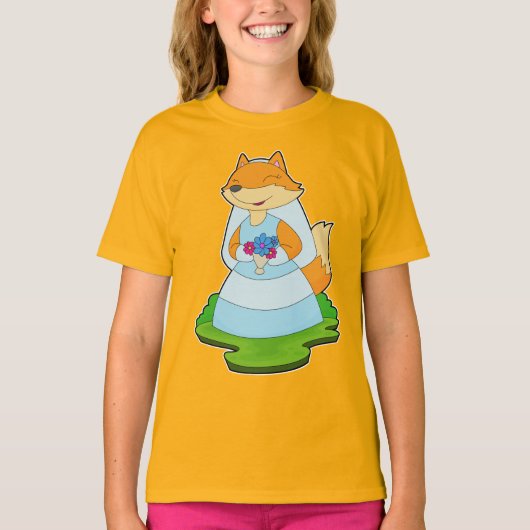 T-shirt Voile de mariée Renard (Devant)