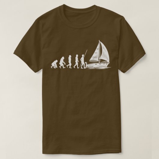 T-shirt Voile de voile Evolution Cadeau (Design devant)