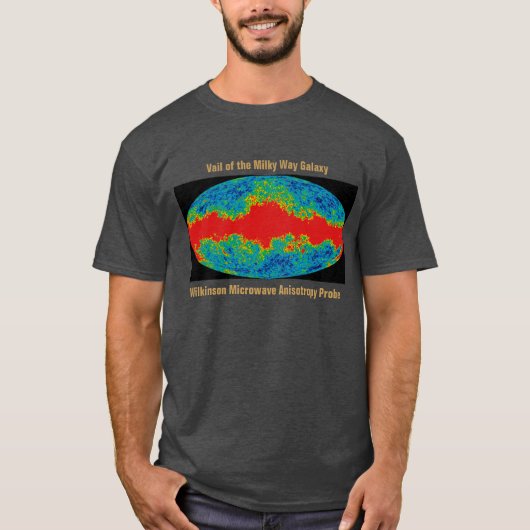 T-shirt Voile Galaxy Voie Lactée sur l'univers WMAP (Devant)
