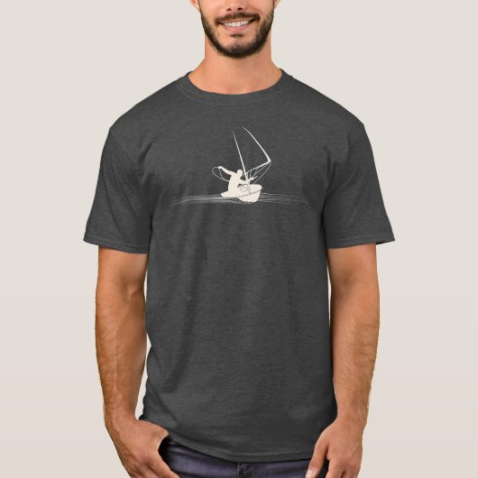 T-shirt Voile Laser Dinghs Opti Voilier Bateau mât (Devant)