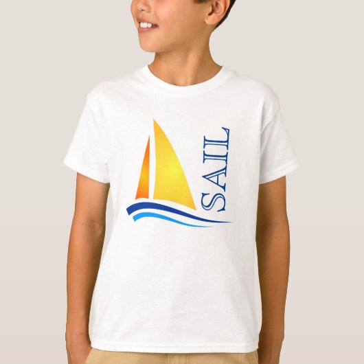 T-shirt Voile nautique moderne (Devant)