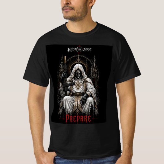 T-shirt VOILE ROUGE AUBE - Prépare (Devant)