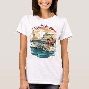T-shirt Voile Serene : Deux femmes qui aiment l'eau