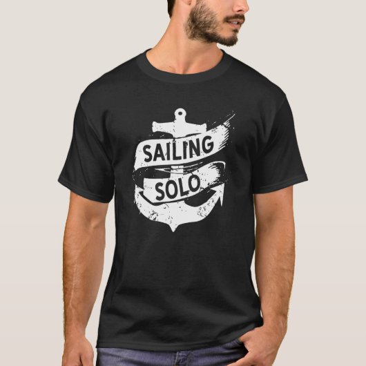 T-shirt Voile Solo Voilier Voilier Simple Main (Devant)