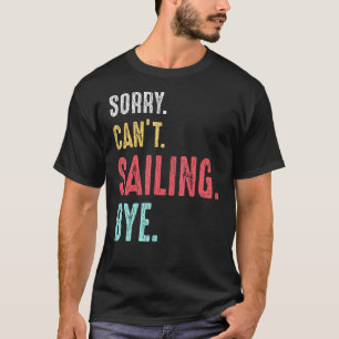 T-shirt Voile Vintage Rétro Yacht Voilier Capitaine Da