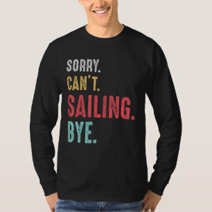 T-shirt Voile Vintage Rétro Yacht Voilier Capitaine Da
