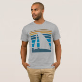 T-shirt Voiles de coucher du soleil (Devant entier)