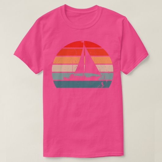 T-shirt Voilier Bateau Retro (Design devant)