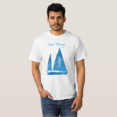 T-shirt Voilier bleu marine (Devant entier)