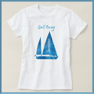 T-shirt Voilier bleu marine